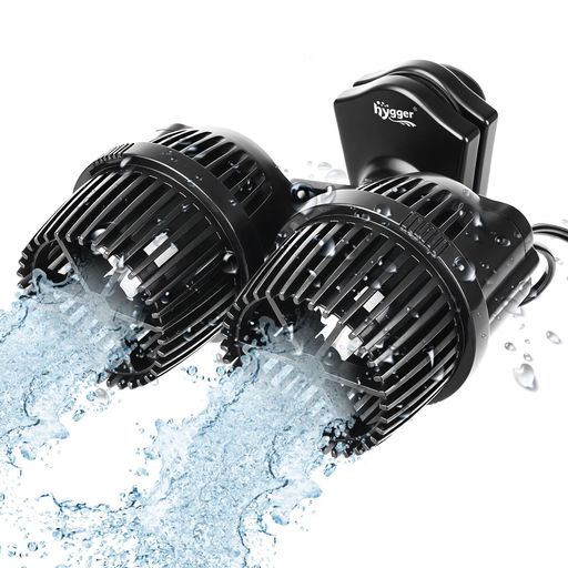 hygger水流ポンプ強力ウェーブポンプ8000L/H150-416L水槽対応小型循環ポンプ水中ポンプ360°調節可能マグネット低騒音海水水槽・淡水水槽対応5W