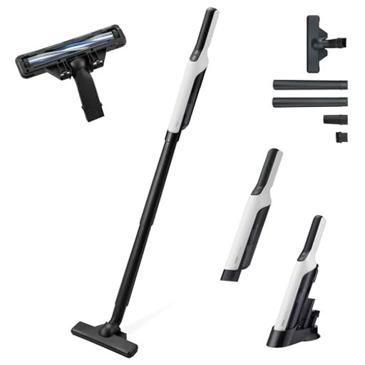 サンカ充電式スリムスティッククリーナー掃除機軽量ホワイトSSC-401(幅24x奥行110x高さ9cm)コードレスコードレス掃除機スティック型小型コンパクトハンディクリーナーコードレスクリーナ…