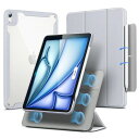 ESRiPadAir11インチケース(M3/M2、2025/2024)iPadAir第5/4世代ケース(2022/2020)専用Pencilホルダー付き取り外し可能マグネットカバー縦置き/横置きスタンドPencil(2)