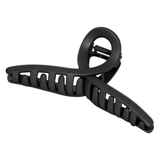 KISARG ヘアクリップ 大きめ バンスクリップ 髪が痛まない 13cm 1個入 ブラック 髪留め サビない 強度強い