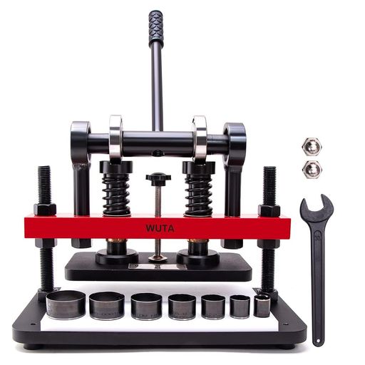 WUTAレザーハンドプレスマニュ手動プレス機手動革裁断機ハンドクリッカープレスレザークラフト用(38x20cm)