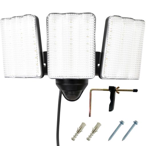 DAISHIN センサーライト コンセント式 DLA-17T300 屋外用 人感 LED AC 100V 3灯式 電源 防犯 ライト 外灯 防水規格 防雨型 人感センサーライト 外 人感センサー 駐車場 ガレージ 庭 玄関 灯 明るい … raspberrymarket-10259722 Raspberry Market パッケージ画像