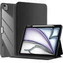 PROCASE IPAD AIR 13 ケース 2024 M2 ペン収納 IPAD PRO 12.9 6世代/5世代/4世代/3世代 フォリオカバー 耐衝撃 オートスリープ対応 (ブラック)(2)