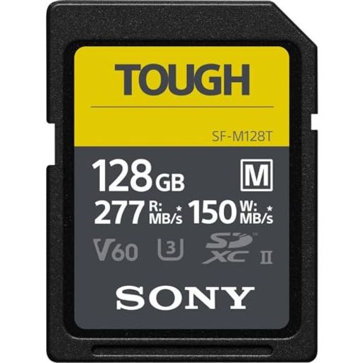 128GBSDXCカードSDカードタフ仕様SONYソニーUHS-IIToughMシリーズClass10UHS-IIU3V604KR:277MB/sW:150MB/s海外リテールSF-M128T/T1
