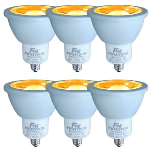 Rakuten - FwaytechLEDハロゲン電球EZ10LEDスポットライト12Vダイクロハロゲン50W~60W相当密閉器具対応(電球色相当(2700K)6WEZ10口金(6個))