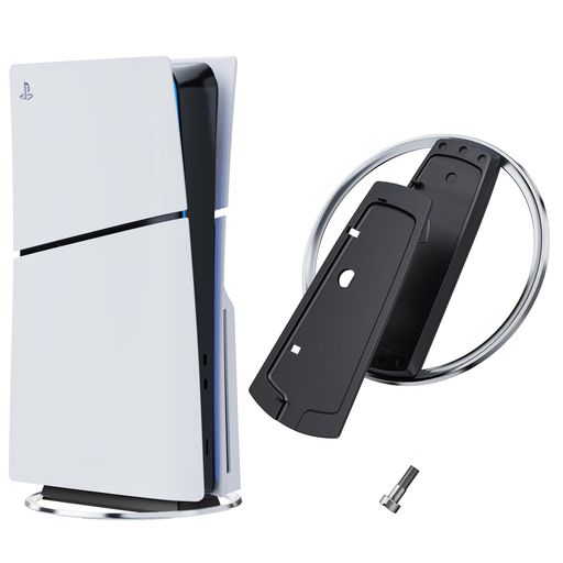 p5 Slim/p5/p5 Pro用縦置きスタンド,P 5 専用,転倒防止 地震対策 傷付き防止 放熱改善,p5用 スタンド,p5用 縦置き,p5 Slim用 2ネジ 日本語取扱説明書付き(ブラック)