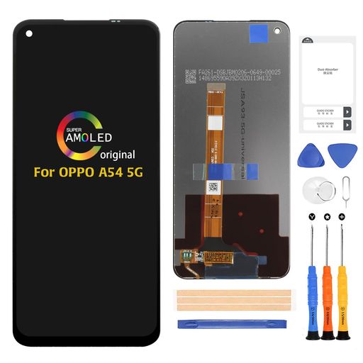 ⏰【対応機種】:(OPPO A54 4G に適合しない)For OPPO A54 5G 6.5 インチ CPH2195 OPG02 モデルに対応 交換修理用液晶パネルセット。ご購入した前にご端末のモデルをご確認のほどよろしくお願いいたします。壊れた画面、故障したスクリーン、デッドポイント画素、非アクティブなタッチ、タッチ反応問題、液晶破裂、ディスプレイ問題、偽色問題、機能しないLCDなどのトラブル修復用。液晶かタッチパネルのどちらかによる故障であることをご確認の上、お買い求めください。 🌈【高品質LCDディスプレイ】 高精細LCDパネルにより、鮮やかな発色とクリアな表示を実現。動画視聴やゲームでも快適な視覚体験を提供し、新品同様の画面に復元できます。 ⚡【高感度タッチ操作】 高性能タッチパネル搭載で、スムーズかつ正確な操作が可能。ゲーム、文字入力、日常操作でもストレスなく使用できます。 🛠【修理キット付き】 必要な工具一式が付属しているため、追加購入不要。しっかり梱包された専用パッケージで輸送中の破損も防止します。 📦【検品済み・安心サポート】 出荷前に100%動作確認済み。