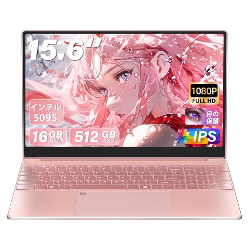 ノートパソコン【Win 11搭載/MS Office 2019】15.6インチ大型FHD IPS画面 高速Celeron N5095 最大2.9Ghz DDR4 16G 1920x1080FHD USB3.0*2/HDMI/TFカード マウス付属