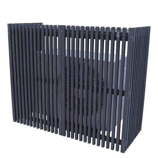 【木製・縦格子デザインで目隠し&amp;通気性を両立】天然木風の縦格子構造が、室外機をしっかり目隠ししながら排熱効果を妨げません。ベランダや庭の景観にもなじむナチュラルなデザイン。 【日よけ・省エネ対策に最適】直射日光を遮ることで、室外機の...