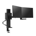ERGOTRON エルゴトロン TRACE (トレース) デュアル モニターマウント マットブラック 27インチ(3.7~9.8KG)まで対応 VESA規格対応 45-631-224(3)