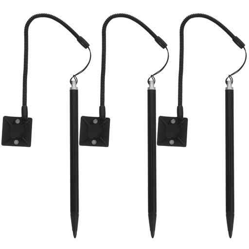 SEWACC 3個セット 属製抵抗膜式タッチペン 精密書き込み対応 抗傷スクリーン保護付き スプリング紐 固定台付属 電子ガジェット用 周辺機器適合 raspberrymarket-10263177 Raspberry Market パッケージ画像