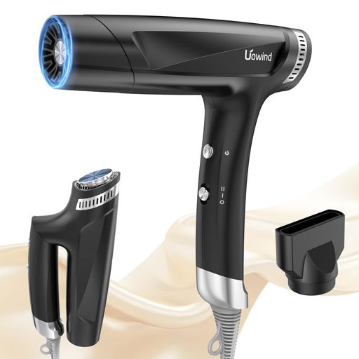 ドライヤー1400W大風量高風速速乾ヘアドライヤー中和イオン低騒音熱ダメージ抑制3段階温度調節サロン級ヘアケア静電気防止折り畳みコンパクトノズル付き祝日のプレゼントヘアサロン家…