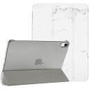 ProCaseiPad11世代/10世代ケースiPad(A16)11インチ2025/10.9インチ2022通用軽量耐衝撃三つ折りスタンドスマートカバー(大理石)