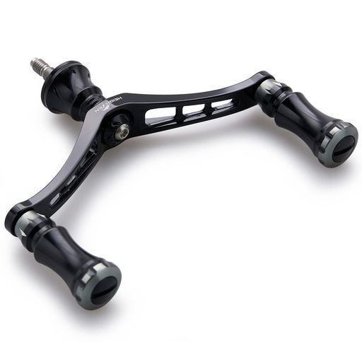 HEIGHTEN92mmリールハンドル15mmノブ搭載シマノダイワ通用スピニングリール用ChessSeries(ブラック(ハンドル)/ブラック&ガンメタル(ノブ))(579)