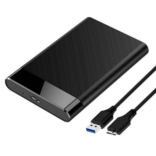 LUYING2.5インチHDDケースSSDケースUSB3.0接続2.5インチHDD対応5Gbps高速転送速度3TB容量をサポートする簡単着脱(USBA-MicroUSBケーブル付き)