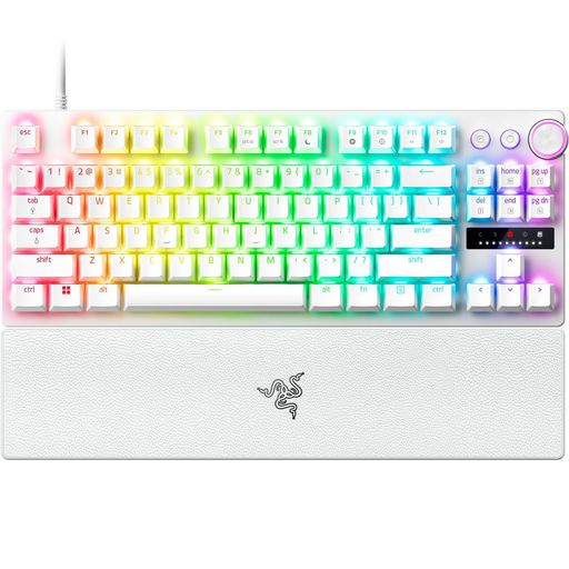 ラピッドトリガー搭載RazerレイザーHuntsmanV3ProTenkeylessJP(WhiteEdition)ラピッドトリガーと調整可能なアクチュエーション搭載のアナログゲーミングキーボードアナログオプティカルスイッチ