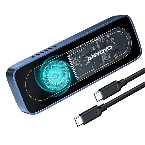 【強力冷却ファン】 ファンとアルミニウム製ハウジングを備えた NVMe ケースにより、冷却と温度制御が向上し、伝送の安定性と信頼性に貢献します。 【透明アクリル】 透明なアクリルケースを備えた SSD エンクロージャにより、SSD を簡単に確認でき、セットアップにモダンで美しい雰囲気を加えます。データセンターやIT環境などのプロフェッショナルな環境では、透明なハウジングにより、分解せずにSSDの状態を簡単に監視できます。 【10Gbps高速】 この M2 SSD アダプターは、コンピューターの場合は 800 ~ 900 MB/秒の転送速度、電話 (USB 3.0) の場合は最大 300 ~ 400 MB/秒の転送速度を実現できます。携帯電話とコンピュータの両方で、高速ストレージとデータ バックアップを利用できます。 【確実な設置】 ネジの取り付けにより SSD が SSD ケース内の所定の位置にしっかりと固定され、動作中の動きや振動を防ぎ、損傷のリスクを軽減します。