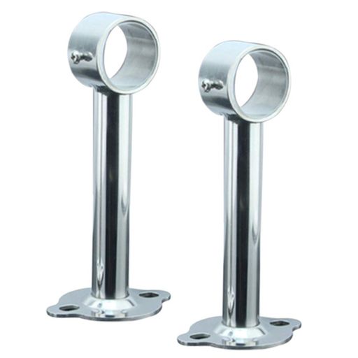 OUNONAステンレススチール32Mmパイプブラケット2個セットクローロッド受け吊り下げ金具バルコニーキッ..