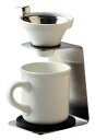 MAEBATA ブリューコーヒー 1人用ドリッパーセット ホワイト メッシュフィルター マグカップ コースター付き 51641(3)
