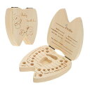 YFFSFDC乳歯ケース乳歯入れ木製20個穴乳歯ボックス木製ベビートゥース乳歯保存ケース抜けた歯うぶ毛お出産祝い七五三記念品成長記録誕生日プレゼントかわいいマグ...