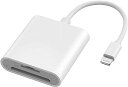 【2023MFi認証品】iphonesdカードリーダー2in1TFSDカードカメラリーダーiPhone/iPadに適用設定不要双方向高速データ転送写真/ビデオ/動画/Word/Excle/PPT/PDF読み込み変換アダプター(2)