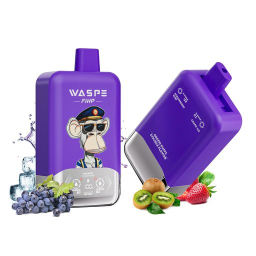 【40000回の吸引可能】WASPE 40000 パフ ディスポーザブル vapeは、最大40000パフの使用が可能で、長時間の使用を実現します。これにより、頻繁なリフィルの必要がなくなり、快適な電子タバコ体験を提供します。使い捨て電子タバコとしての利便性も兼ね備えており、いつでもどこでも楽しむことができます 【Wフレーバー体験】このデバイスはデュアルフレーバー体験を提供し、一回の使用で2種類のフレーバーを楽しむことができます。各フレーバーは20000パフの能力を持ち、全16種類のフレーバーから好みに合わせて選べるため、ニコチン無し電子タバコでも飽きることがありません 【LEDディスプレイ】スマートLEDディスプレイは、バッテリーの残量や残りのeリキッド量をリアルタイムで表示します。これにより、常にデバイスの状態を把握できるため、安心して利用できます。健康タバコとして、吸う際のストレスを軽減する効果もあります。 【デュアル0.9Ωメッシュコイル】デュアル0.9Ωメッシュコイルを搭載しており、滑らかでフレーバー豊かな吸引を提供します。これにより、毎回の吸引が満足度の高い体験になります。