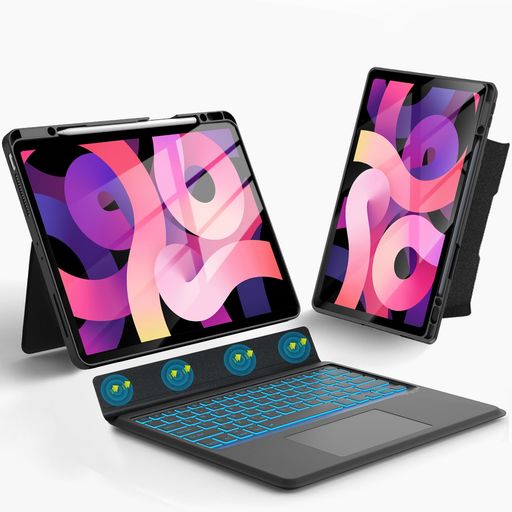 【新モデル・横/縦対応】ipadAir(M3/M2)13インチケースipadpro12.9インチ第6/5/4/3世代用キーボードタッチパッド付き…