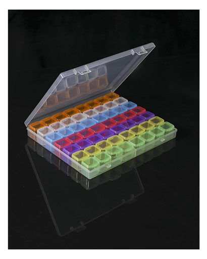 Tibemiビーズケース小分けケース透明プラスチックケース小物ケースダイヤモンドアートケース独立型ジュエリーケースミニケースネイルチップケースパーツケースビスケースイヤリングビ…