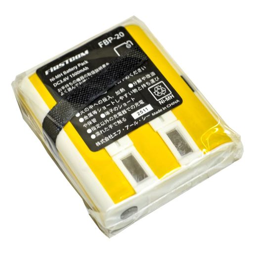 国内メーカーのエフ・アール・シー製品 サポートも充実 ニッケル水素充電池(DC3.6V/1500mAh) 繰り返し充電ができます。 (300回ほどが目安となります) 対応機種: FC-S220|ET-20X|ET-20XG|NX-V20|NT-20|FC-S20|FC-B47|FC-B20R 等