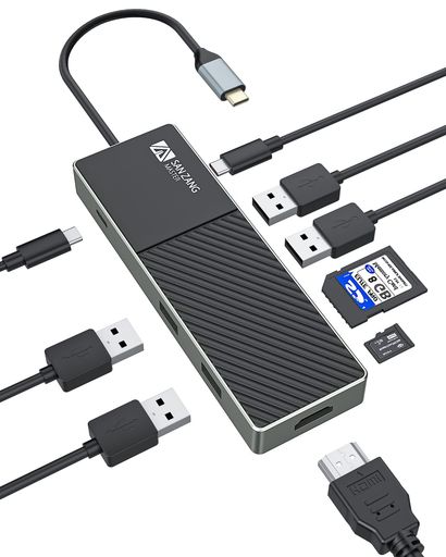 ✅【HDMI·4K解像度 スムーズでHDビデオ出力&amp;USB高速転送】USB C-HDMI usb-c ハブは4K @ 30HzHDビデオ出力をサポートします。最大5Gbpsの転送速度で作業スピードの向上を手助けしてくれます。画面をHDMIポート経由でHDTV、モニター、またはプロジェクターにミラーリングまたは拡張します。NBAシーズンの視聴、ゲームのプレイ、自宅での作業、オンラインでの会議に最適です。購入前に、PCインタフェースがフル機能に対応しているかどうかを確認してください。フル機能に対応していないとHDMIインタフェースは使用できません。購入前に、コンピュータインタフェースがデータとDisplayport Altに対応しているかどうかを確認してください。データとDisplayport Altに対応していないと、HDMIインタフェースは使用できません。 ✅【多機能!5in1のType-c ハブ】4K HDMIポート*1+LANポート*1+USB3.0ポート*1+USB2.0ポート*1 +60W 急速PD充電ポート*1 。マルチポートを1つのハブにまとめた変換アダプターです。