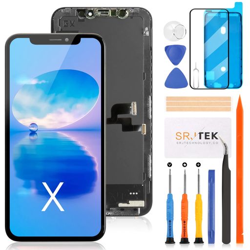 SRJTEKForiPhoneX液晶パネル画面交換修理用タッチパネルセット5.8インチA1865A1901A1902モデルに対応LCDディスプレイタッチスクリーン..