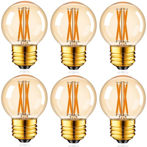 シーリングファン 商品仕様: 口金:E26 色温度:電球色2700K 定格消費電力 :4W(白熱電球40W相当) 全光束:340LM 演色性: Ra80+ ビーム角:約360° 定格電圧(周波数):100V(50/60Hz共用) サイズ:50x75mm ◉調光対応 調光器対応: このLED電球は、調光器に対応しており、シーンや用途に合わせて25%~100%の明るさをお好みで調整を調節することができます。ご注意:調光器との相性を考えて、こちらはパナソニック、ToshibaやMitsubishi Groupの調光器はお勧めします。また、調光スイッチは含まれていません。 省エネ&amp;長寿: このLEDエジソン電球は40W形白熱電球相当、電気代を約90%に削減できお家計に優しい!15000時間の設計寿命で、ここまで頻繁だった電球交換の手間も省く、とてもコスパが良い。また、赤外線と紫外線はほとんど出ないので、虫が寄りにくい。 高演色性&amp;目に優しい: Genixgreenフィラメント電球は演色性がRa80以上に達し、色鮮やかな照明環境を作り出すことができます。このLED電球は、フリッカーレス設計されています。