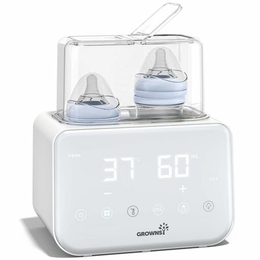 GROWNSYミルクウォーマー1台10役多機能ボトルウォーマー|哺乳瓶ウォーマー・離乳食調理・24時間保温ポ..
