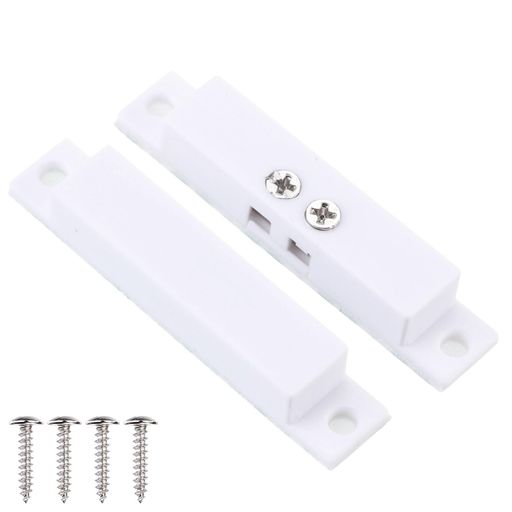 PATIKIL N.C.有線ドアアラーム磁気接触センサー 10個 0-100V/0.5AMP 磁気リードス...