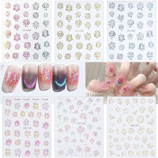 【花火ネイルシール】ネイルシール花火は、和装や浴衣を着るときに適しています。お正月、成人式、夏祭り、花火大会などの場合にお勧めです 【オーロラの設計】6枚が入っていて、カラフルでとっても綺麗です!ネイルシールの表面は偏光デザインで、角度によって色が変わり、きらきらと美しいです 【3d立体設計】ネイルシール花火の表面は粘着性のある裏地付きで、使いやすいです。表面の模様は、凹凸のある立体的で鮮やかなイメージにデザインされています 【6枚セット】セット内容:ネイルシール花火6枚入。高品質のPVC素材を採用しており、安心にご購入頂けます 【色々な場合で大活躍】夏、特に花火大会に最適です。ネイルだけでなく、他の飾るシールとしても使えます。例えば、携帯電話用ケース、レジンなどを飾ることができます。手軽にDIYを楽しめます