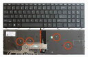 修理交換用HPProbook450G5/455G5/470G5/650G4/650G5US/英語版キーボードバックライト付き黒