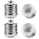 DiCUNOE39右向き矢印E26口金変換アダプター電球ソケット最大仕事率200w165度耐熱4個セット