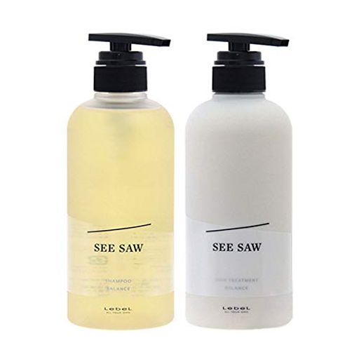 ルベル【セット品】SEE/SAW(シーソー)ヘア&スキャルプシャンプーBxヘアトリートメントB500ml/500g2個アソート