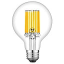 ZohadtakLED電球フィラメント電球E26G95ボール形100W形相当10W電球色2700K1200lm全方向タイプボール断熱材施工器具対応密閉形器具対応調光器対応PSE認証済み1個入(10W電球色)