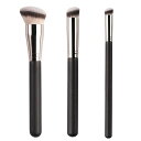 SANJAOYEE メイクブラシセット 3本セット コンシーラーブラシ+アイシャドウブラシ+ファンデーションブラシ メイクブラシケース付き 初心者向け 敏感肌向...