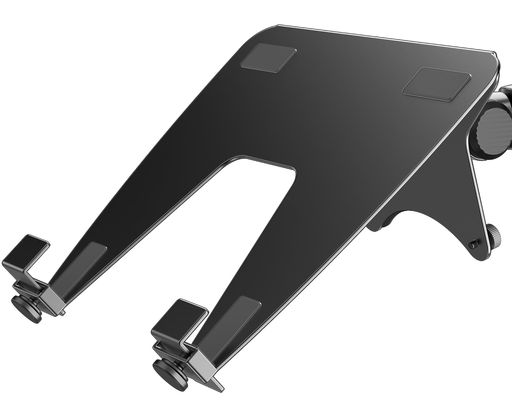 ergounion モニターアーム用ノートパソコントレイ - VESAマウント 100x100mm 最大17.3インチ & 26.6ポンド ノートブックトレイ オフィスデスクアクセサリー - ブラック