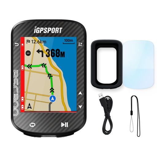 iGPSPORTBSC300サイクルコンピュータGPS自転車サイコンワイヤレス、2.4インチANT+&Bluetoothサイクリングスピードメーターとオドメーター、Type-C高速充電と大型LCD自動バックライト