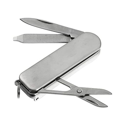 VOCOSTE爪切り多機能男性と女性用ステンレス鋼ネイルツールペディキュアキット1個銀色