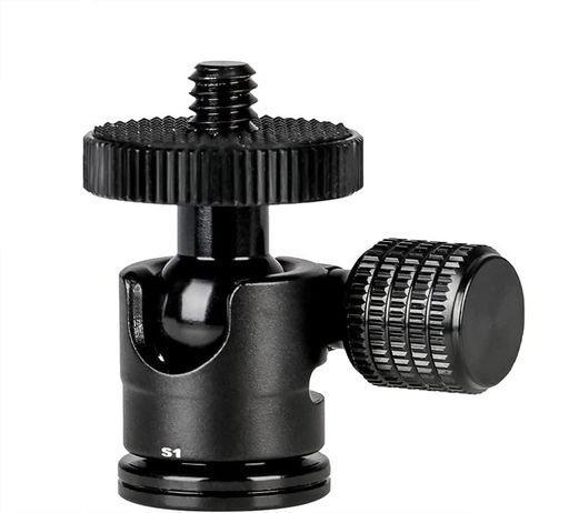 KOOLEHAODA ミニ雲台 マイクロ ボールヘッド1/4”ネジ付き小型コンパクト雲台 アルミ製 耐荷重3KG 底3/8”ネジライトスタンド/三脚/一脚用 KOOLEHAODA ミニ雲台 マイクロ ボールヘッド1/4”ネジ付き小型コンパクト雲台 アルミ製 耐荷重3KG 底3/8”ネジライトスタンド/三脚/一脚用