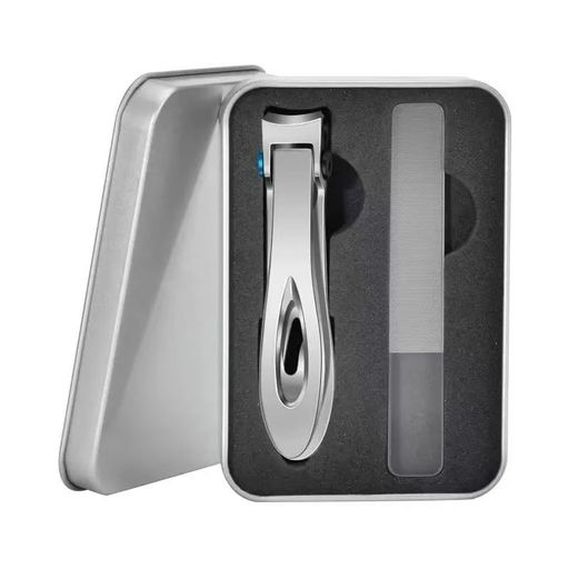 【2点セット】爪切りニッパー巻き爪用ステンレス製高級飛散防止爪切りセット爪やすり爪用ヤスリ特大開..