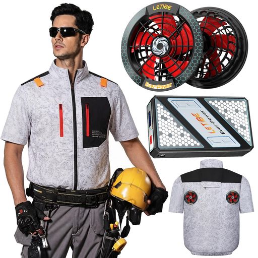 🌟 【業界をリードするハイバックファン空調作業服】首元・脇下に集中送風する革新ハイバックファン設計で従来比30%向上の冷却効率を実現。軽量構造により長時間着用でも疲れにくく、座業時も背面が圧迫しないスマートフォルムが特徴。フルハーネス装着時でも邪魔にならない機能性デザインで、建設現場から製造ラインまで多様な屋外作業環境に最適。−20°C遮熱アルミ内裏とUVカット表地のWプロテクションに加え、冷感ナイロンシェルが立体空気層を形成。保冷剤ポケット搭載で持続冷却が可能な上、通気性と保温性の絶妙バランスを実現。男女兼用のユニバーサルデザインで、炎天下の屋外作業から冷房の効いなかった室内作業、アウトドアレジャーまで、あらゆるシーンで抜群の快適性を発揮します。業務効率向上と労働環境改善を両立する次世代型空調ウェアの決定版! 🌟 【日本製三相モーター x 秒速418CFM業界トップクラスの風量 】単相モーターと比べてコストは実に3倍になる日本が誇る技術の三相モーターを採用ので、秒速418CFMの圧倒的な風量、低消費電力、高い耐久性、軽量化など、妥協のない性能を実現しました。