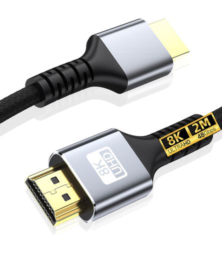 FAMROLLS HDMI ケーブル 2m ウルトラハイスピード  HDMI 2.1 48Gbps 8K@60Hz/4K@120Hz eARC・VRR/ALLM・Dynamic HDR