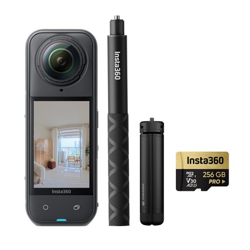 デュアル1/1.28インチセンサーによる8K30FPS 360度動画:最大8K30FPSのデュアル1/1.28インチセンサーで、圧倒的なディテールを撮影。よりクリアで、色やダイナミックレンジも強化されており、壮大な冒険や日常の瞬間などを、より鮮明で没入感のある360度動画で撮影できます。 トリプルAIチップ設計、より優れた低照度性能:厳しい照明下でも自信を持って撮影できる。X5のトリプルAIチップデザインは、高度なノイズリダクションと画像処理を可能にし、薄暗い場所や夜間でも鮮明で鮮やかな映像を提供します。 見えない自撮り棒:自撮り棒が映像から消えるので、不可能とも思える三人称視点での撮影ができます!すべてを360度で撮影し、後からAIアシストリフレーミングを使ってアングルを選べます。 INSTAFRAMEモード:即シェアできるフラット動画を瞬時に入れよう。オートフレーミングを選んでカメラに追尾させるか、固定アングルに固定しよう。360度動画を後でプレビューして、予期せぬ瞬間も追加しよう。 FLOWSTATE手ブレ補正+360度水平維持:ジンバル不要。