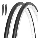MOHEGIA700X25Cロードバイク自転車タイヤ2本セット:700C25-622MMクロスバイククリンチャー-折りたたみ交換用タイヤ