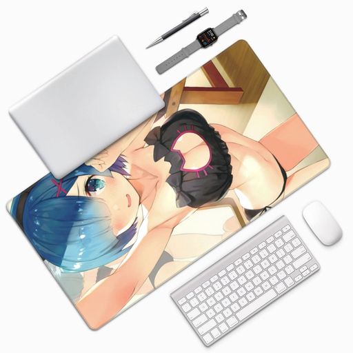 Keviners Mouse Pad レム ラム マウスパッド ゲーミング アニメ 滑り止め 防水 サイズ:40 X 75 X 0.3cm (Re:ゼロから始める異世界生活2)